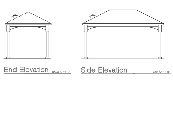 Drawing of pavilion