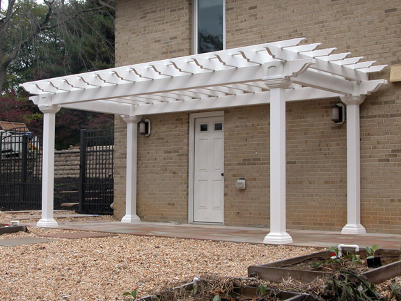 8x16 freestanding vinyl pergola