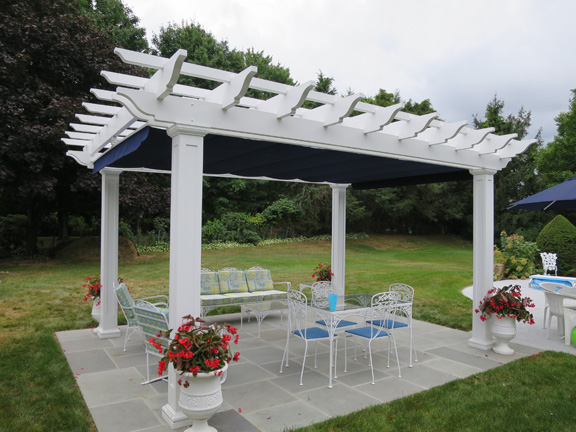 Pergola with canopy